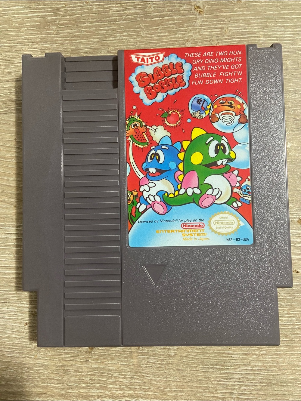 Bubble Bobble (Nintendo Entertainment System, 1988) NES Original